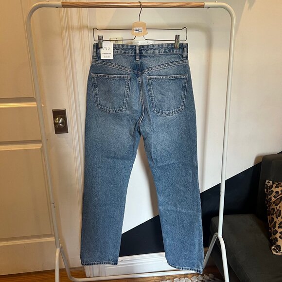 NWT - Zara TRF Straight High-Rise Bootcut Jeans - Picture 5 of 5
